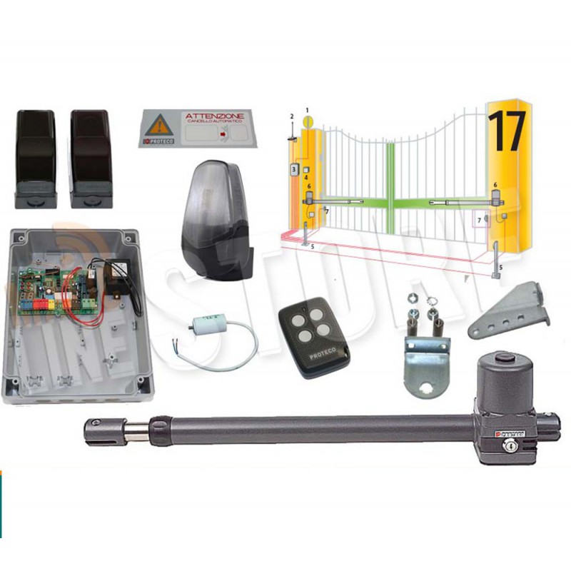 Kit de compuerta para un controlador DX Max 3MT 250kg 230V con rangos ML58