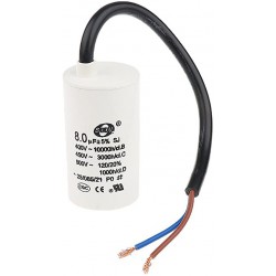 CONDENSATEUR DE MOTEUR ÉLECTRIQUE 8 uF 450V