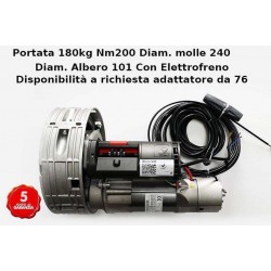 ROLLLADENMOTOR GARAGENTOR KAPAZITÄT 180KG WELLE VON 101 FEDERN VON 240 MIT ELEKTRISCHER BREMSE