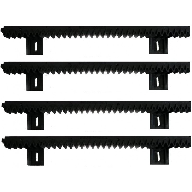 KIT CREMALLERA M4 PARA PUERTAS CORREDERAS DE PLÁSTICO 4 METROS