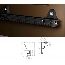 SUPPORT POUR PORTAIL COULISSANT CAPACITÉ 800KG EN PLASTIQUE MODULAIRE - MT 1 CCE ERC