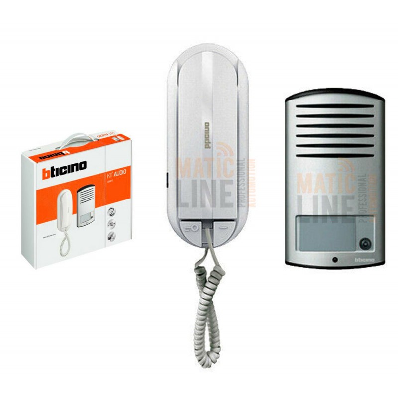 BTICINO KIT INTERPHONIE AUDIO 2 FILS MONOFAMILIALE MURAL 366811