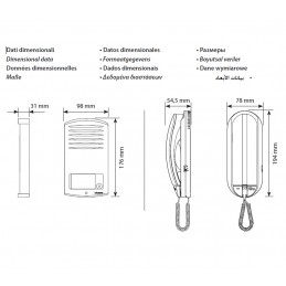 BTICINO KIT INTERPHONIE AUDIO 2 FILS MONOFAMILIALE MURAL 366811