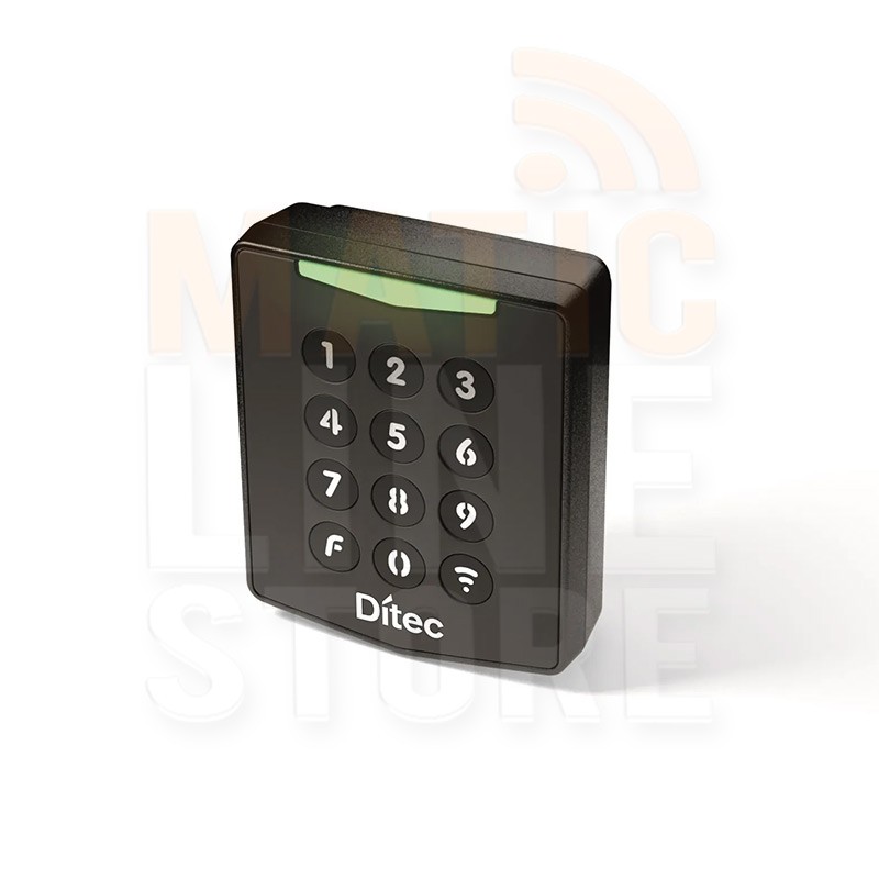 Teclado digital de radio ditec AXK4 con 4 códigos numéricos personalizables versión 433.92 MHz