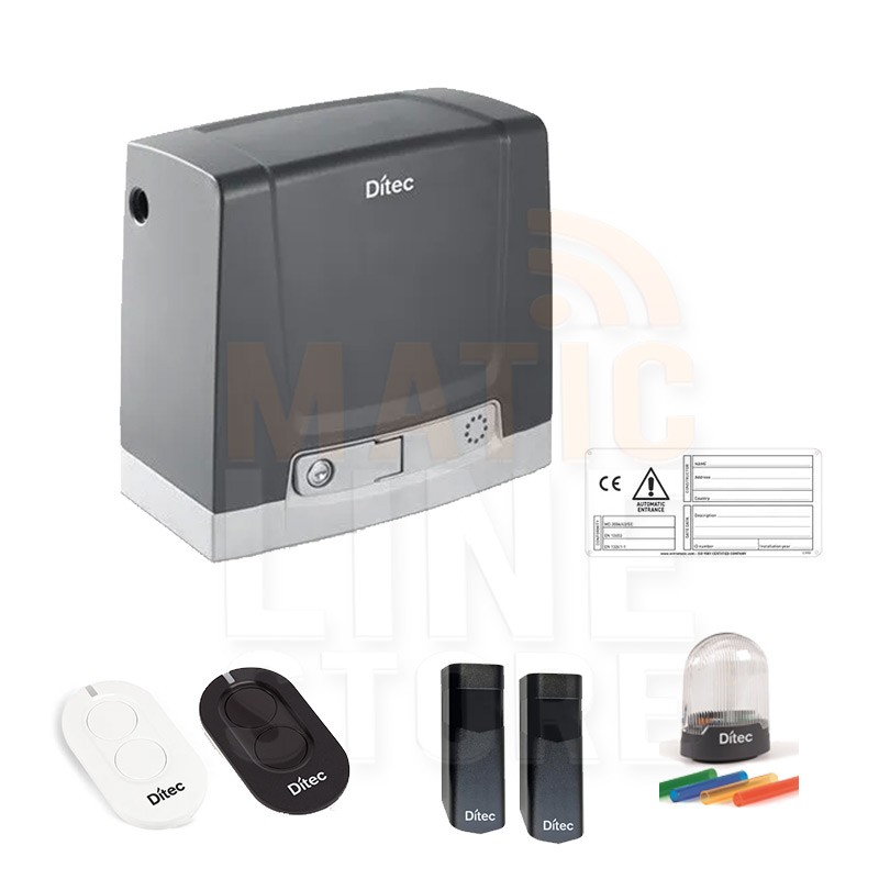 KIT AUTOMAZIONE DITEC NEOS DIT600NESLP PER CANCELLO SCORREVOLE USO INTESIVO FINO A 600 KG