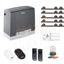 DITEC KIT NEOS 24V 600KG PORTAIL COULISSANT 5MT RACK DIT600NESLP