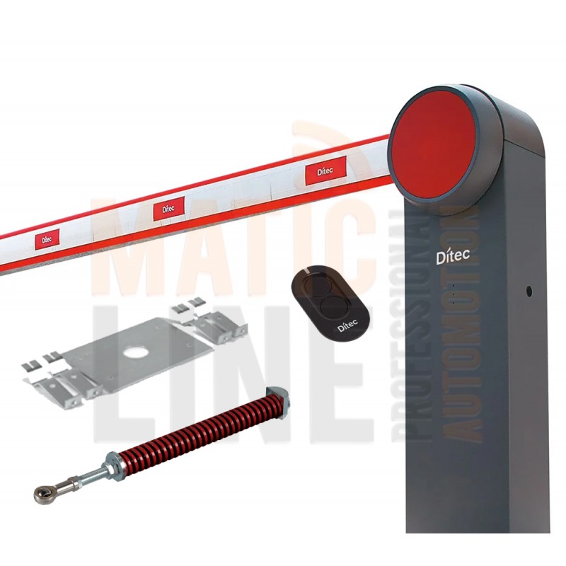 DITEC QIK7EH BARRIERE AUTOMATIQUE 24V JUSQU'A 5 MT USAGE TRES INTENSIF CLAIR ENCODEUR