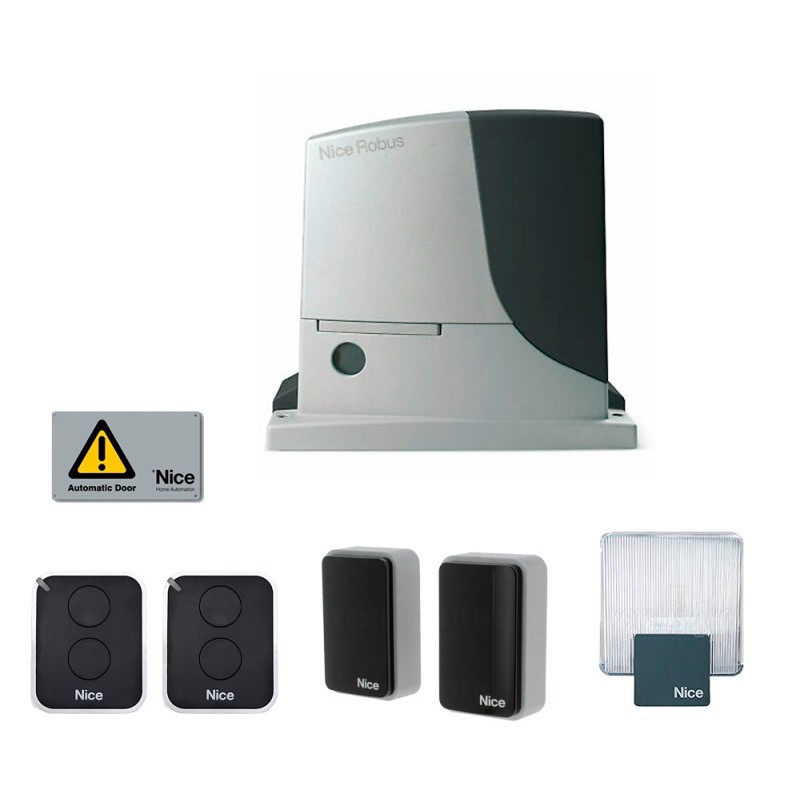 KIT NICE ROBUS 600 BD 24V PARA PUERTAS CORREDERAS HASTA 600 KG RB600BDKCE