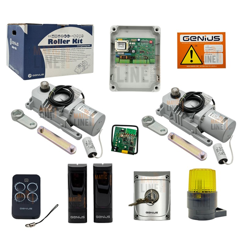 FAAC GENIUS KIT ROLLER INTERRATO BATTENTE ROLLER 230 RC 500 KG 5170208