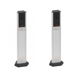 FAAC COPPIA COLONNINE IN ALLUMINIO H 50 CM PER FOTOCELLULE FAAC E GENIUS 401070