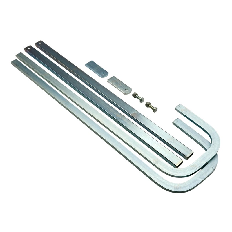 FAAC COPPIA BRACCI TELESCOPICI CURVI SOLID KIT 550 593 595 390564