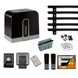 FAAC KIT DELTA 2 740 SLIDING GATE CAPACITY 500KG 220V + 4MT RACK 1056303445 ML081