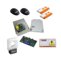 ROGER KIT H70/22 COMPLETE ELECTRONICS KIT WITH CONTROL UNIT H70/200AC FOR 2 MOTORS, WITH T80/TX2 REMOTE CONTROLS