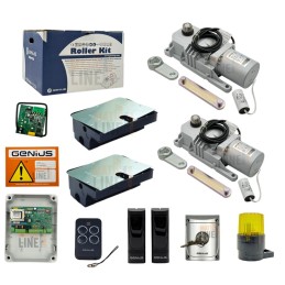 KIT ROULEAU SOUTERRAIN FAAC GENIUS POUR ROULEAU DE PORTAIL Battant 230 RC 500 KG 3,5 MT CAISSES INCLUSES POUR LEAF 5170208