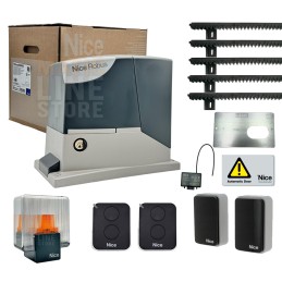 NICE ROBUS KIT 400 BD 24V FOR SLIDING GATES UP TO 400 5MT RACK KG RB400BDKCE-5MT