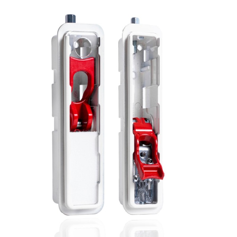 DISPOSITIVO DI SBLOCCO FRENO DI EMERGENZA DA INCASSO  SERRANDA GARAGE