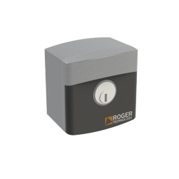 SELECTOR DE LLAVE PARA EXTERIOR ROGER R85/60EAS DE ALUMINIO CON CILINDRO ESTÁNDAR