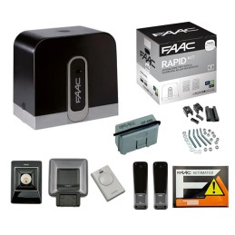 FAAC KIT DELTA 2 740 PORTAIL COULISSANT CAPACITÉ 500KG 220V + RACK 4MT 1056303445 ML081