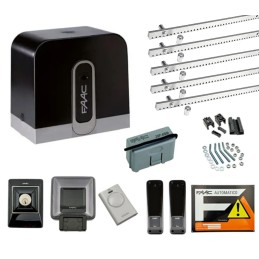 FAAC KIT DELTA 2 740 SLIDING GATE CAPACITY 500KG 220V + 4MT RACK 1056303445 ML081