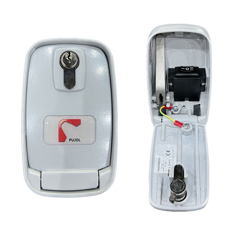 PUJOL LOCK BOX WITH BUTTON AND BRAKE RELEASE FOR EXTERNAL GARAGE SHUTTER 2331227