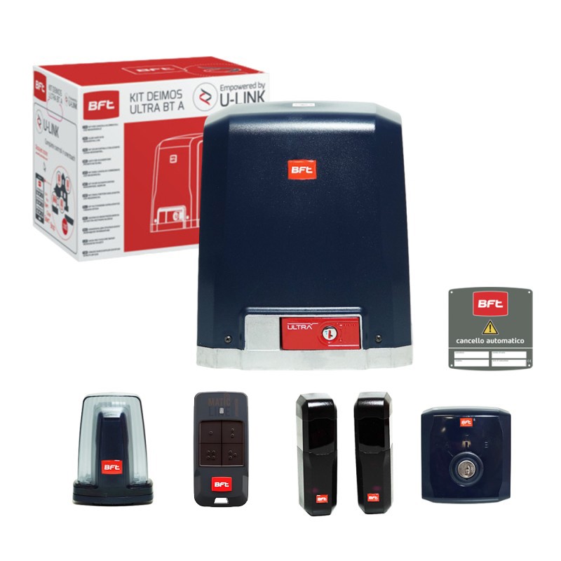 KIT BFT DEIMOS ULTRA BT A600 24V 600KG PORTAIL COULISSANT ML010 2611822