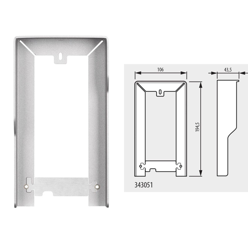 BTICINO 343051 RAIN COVER FOR LINEA 3000 PUSHBUTTON PANEL