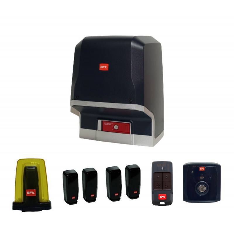 BFT KIT ICARO ULTRA AC A2000 COMPLETE SLIDING GATE 2000KG 220V ML085