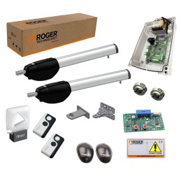 ROGER KIT BE20/210 BÜRSTENLOSES 24V SELBSTHEMMENDES SCHWINGTOR BIS ZU 2,8 M