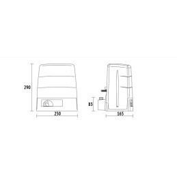 ROGER KIT BM30/326/HS HIGH SPEED BRUSHLESS 24V USO SUPER INTENSIVOCANCELLO SCORREVOLE FINO A 400 KG