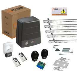 KIT ROGER BM30/326/HS PORTON CORREDERO ALTA VELOCIDAD BRUSHLESS 24V USO SUPER INTENSIVO HASTA 400 KG