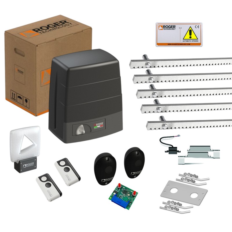 ROGER KIT BM30/326/HS HIGH SPEED BRUSHLESS 24V SUPER INTENSIVE USE SLIDING GATE UP TO 400 KG