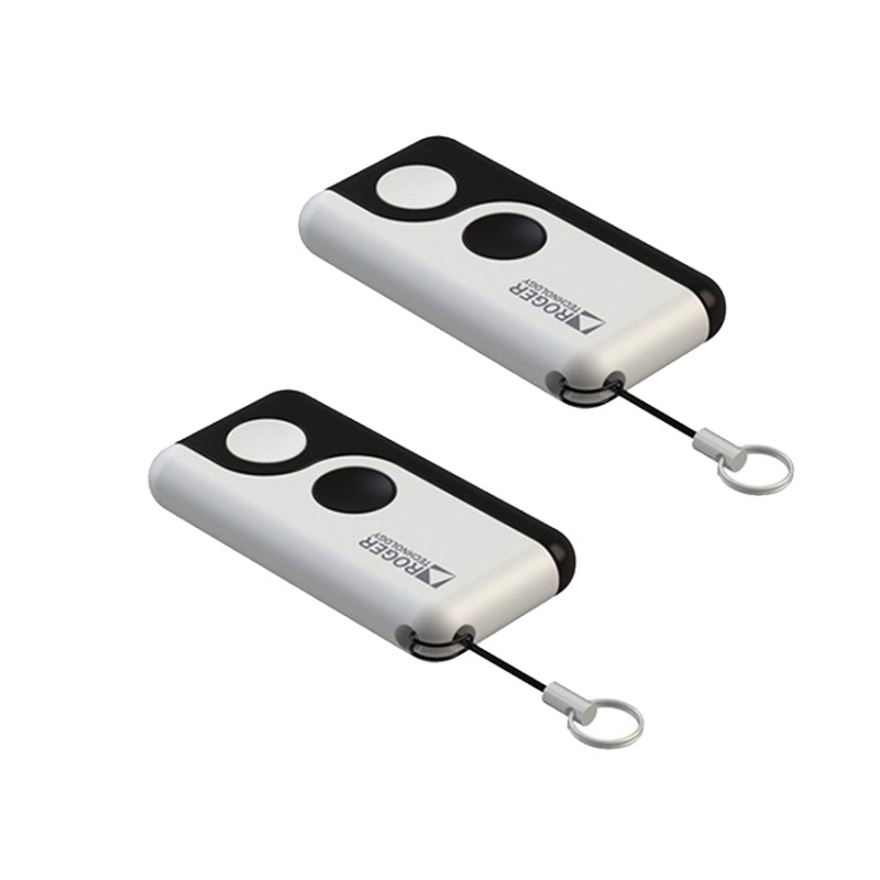ROGER SYNUS/2 PAIR OF BI-CODE REMOTE CONTROL FIXED CODE OR ROLLING CODE MODE 433.92 MHZ 2 CHANNELS