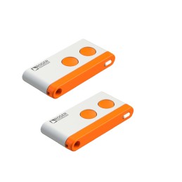 ROGER T80/TX2 PAIR OF BI-CODE RADIO CONTROLS FIXED CODE OR ROLLING CODE MODE 433.92 MHZ 2 CHANNELS