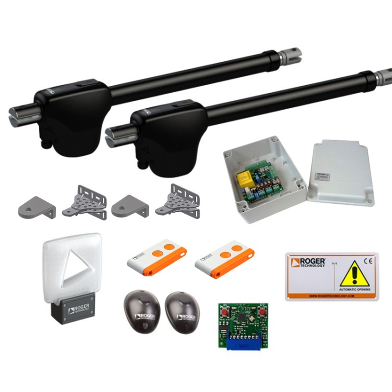 ROGER KIT MONOS4 220V ELECTROMECHANICAL TELESCOPIC ARM INTENSIVE USE LEAF MAX 4MT IRREVERSIBLE