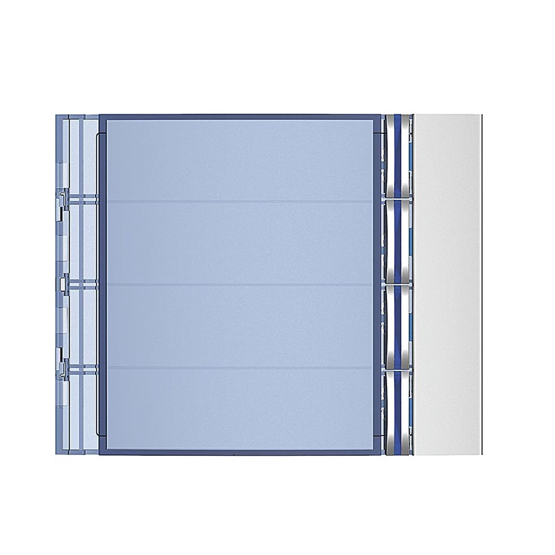 BTICINO 352041 FRONT PANEL 4 BUTTONS ON SINGLE COLUMN ALLMETAL FINISH