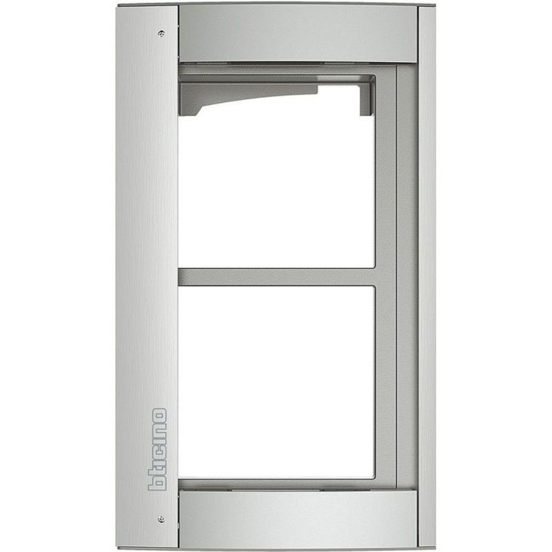BTICINO 350221 SUPPORT FRAME WITH FRAME 2 MODULES SFERA NEW ALLMETAL FINISH