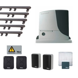 NICE ROBUS KIT 600 BD 24V FOR SLIDING GATES UP TO 600 KG 5MT RACK RB600BDKCE