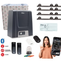 DITEC KIT ION 24V 400KG BLUETOOTH-KONNEKTIVITÄT SCHIEBETOR DITION4BL 4MT RACK ML321