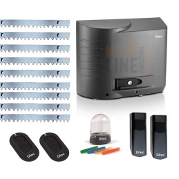 DITEC KIT CROSS 18VEP 230V 1800KG CANCELLO SCORREVOLE FINECORSA MAGNETICO 9MT CREMAGLIERA INCLUSA