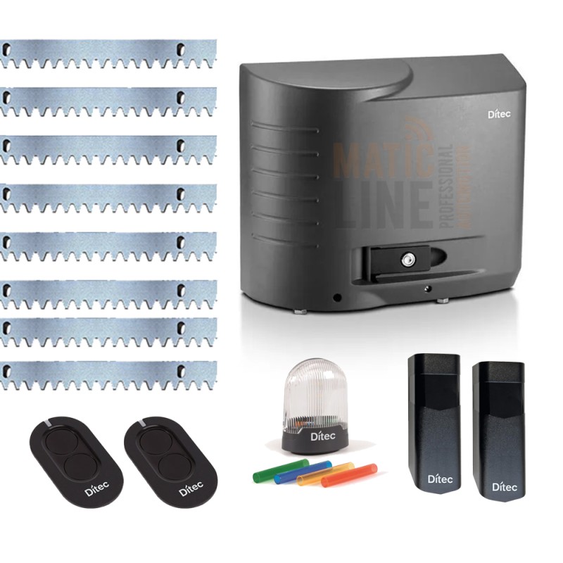 DITEC KIT CROSS18VEP 230V 1800KG SCHIEBETOR MAGNETISCHER ENDSCHALTER 9MT ZAHNSTANGE