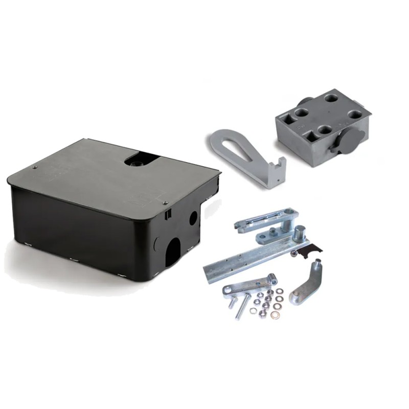 DITEC CASSA DI FONDAZIONE CUBIC6C CON LEVERISMI CUBIC6L E SBLOCCO A LEVA CUBIC6SBL PER ANTA FINO A 3,5 M