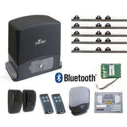 CARDIN KT-SLX624SE KIT COMPLETO CON BATERÍA DE RECARGA PARA PUERTAS CORREDERAS 600KG 24V