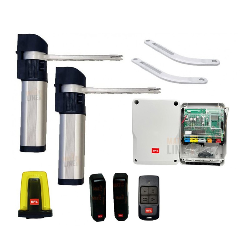 KIT BFT E5 BT A18 24V POUR PORTAIL BATTANT 1,8M 100KG REVERSIBLE 2611896