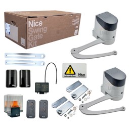 NICE HYKE KOMPLETTES KIT FÜR DIE AUTOMATISIERUNG VON SCHWINGTÜREN MIT GELENKARM BIS ZU 3,5 MT 24V HYKEBDKCE