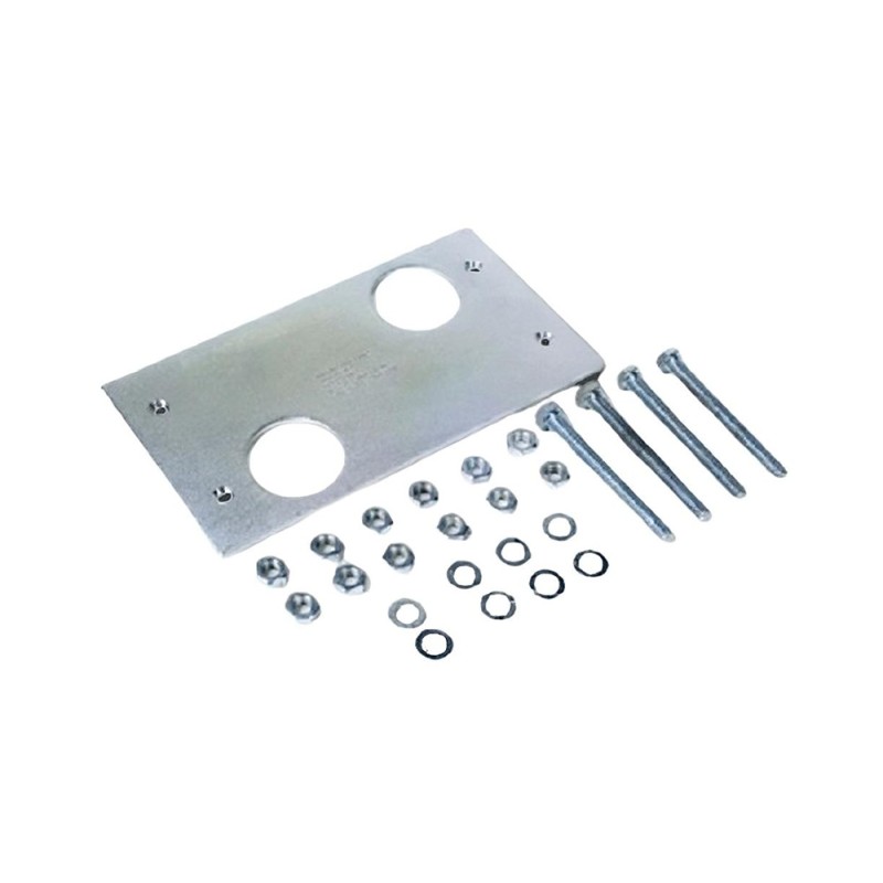 FAAC 746 844 REPLACEMENT FOUNDATION PLATE WITH ACCESSORIES FOR SLIDING GATES 737816