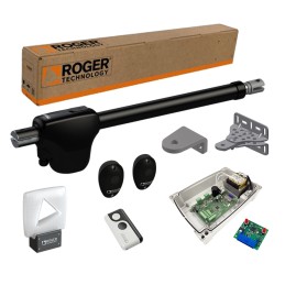 ROGER KIT MONOS4 24V ELETTROMECCANICO PER UN ANTA USO INTENSIVO MAX 4MT IRREVERSIBILE