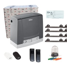 DITEC DITNEOS500GL-SET MIT NEOS 500G-MOTOR FÜR SCHIEBETORE BIS 500 KG, 4-MT-ZAHNRAD