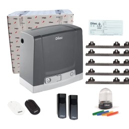 KIT DITEC DITNEOS500GL CON MOTOR NEOS 500G PARA PUERTA CORREDERA DE HASTA 500 KG, CREMALLERA DE 5 MT