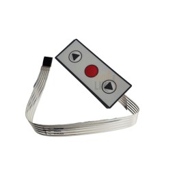 BOÎTE À BOUTONS DITEC PT3 MONTÉE ET DESCENTE POUR UNITÉS DE COMMANDE E1A, E1T, LOGIC M ET LCA85B, AVEC 3 BOUTONS