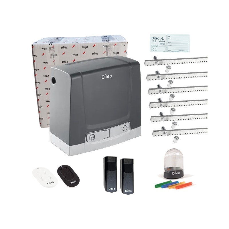 DITEC DITNEOS800GL 24V KIT WITH NEOS 800G OPERATOR FOR SLIDING GATE UP TO 800 KG 6MT RACK